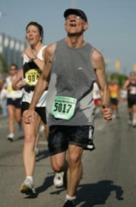 Jeff running Mini Marathon